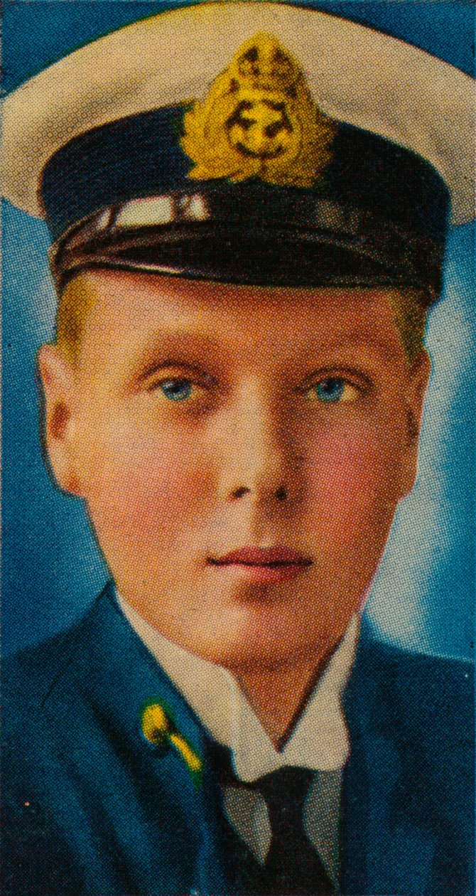 A leendő VIII. Edward király, amikor kadét volt a Királyi Haditengerészetnél, 1907-c1910 1935 alkotó: Unbekannt