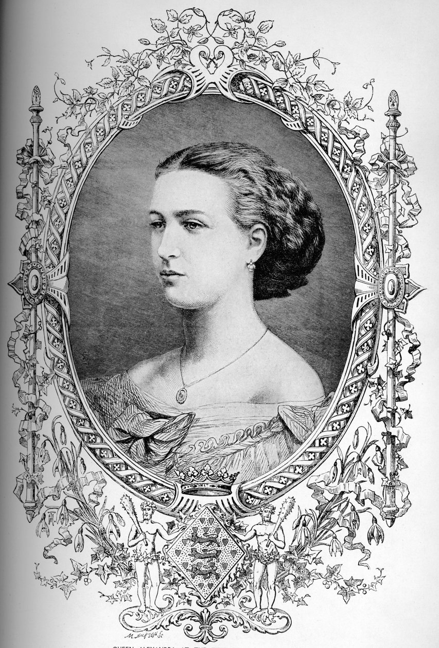 A leendő Alexandra királynő házasságkötése idején, 1863 1910 alkotó: Unbekannt