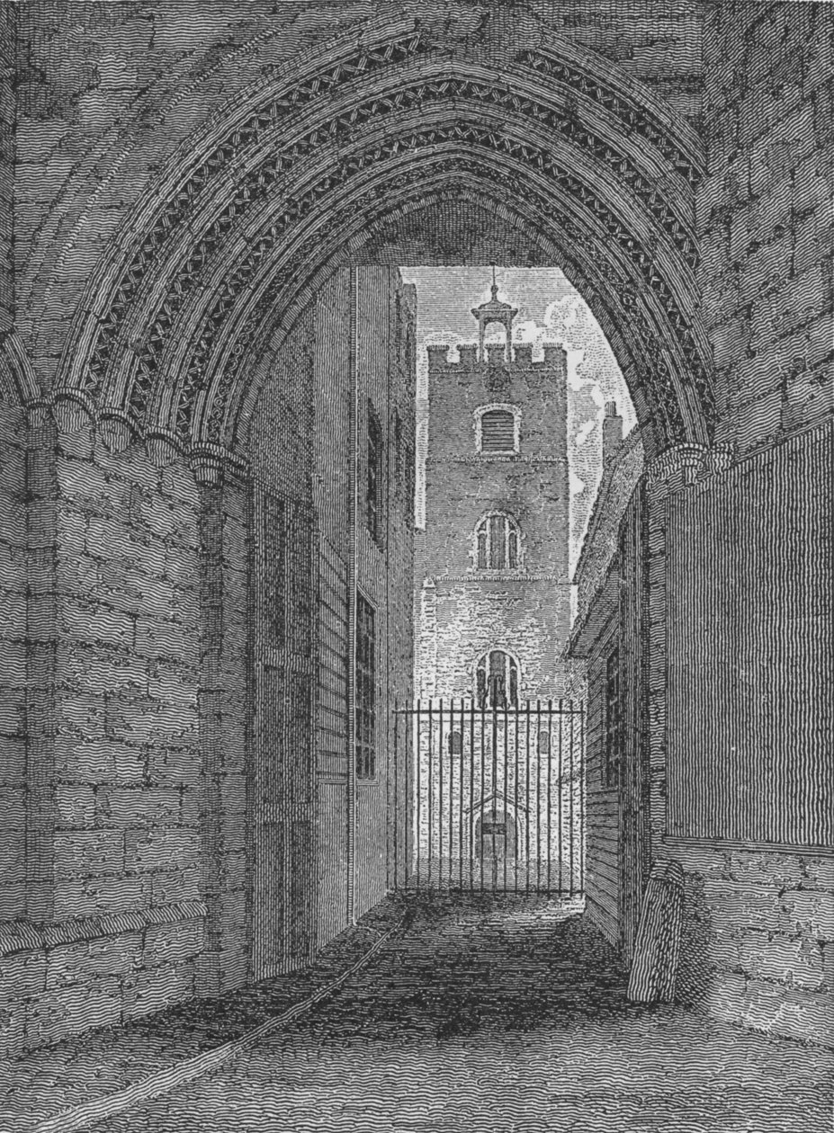 A St Bartholomews Priory kapuja, West Smithfield, London City, 1850 1906 alkotó: Unbekannt