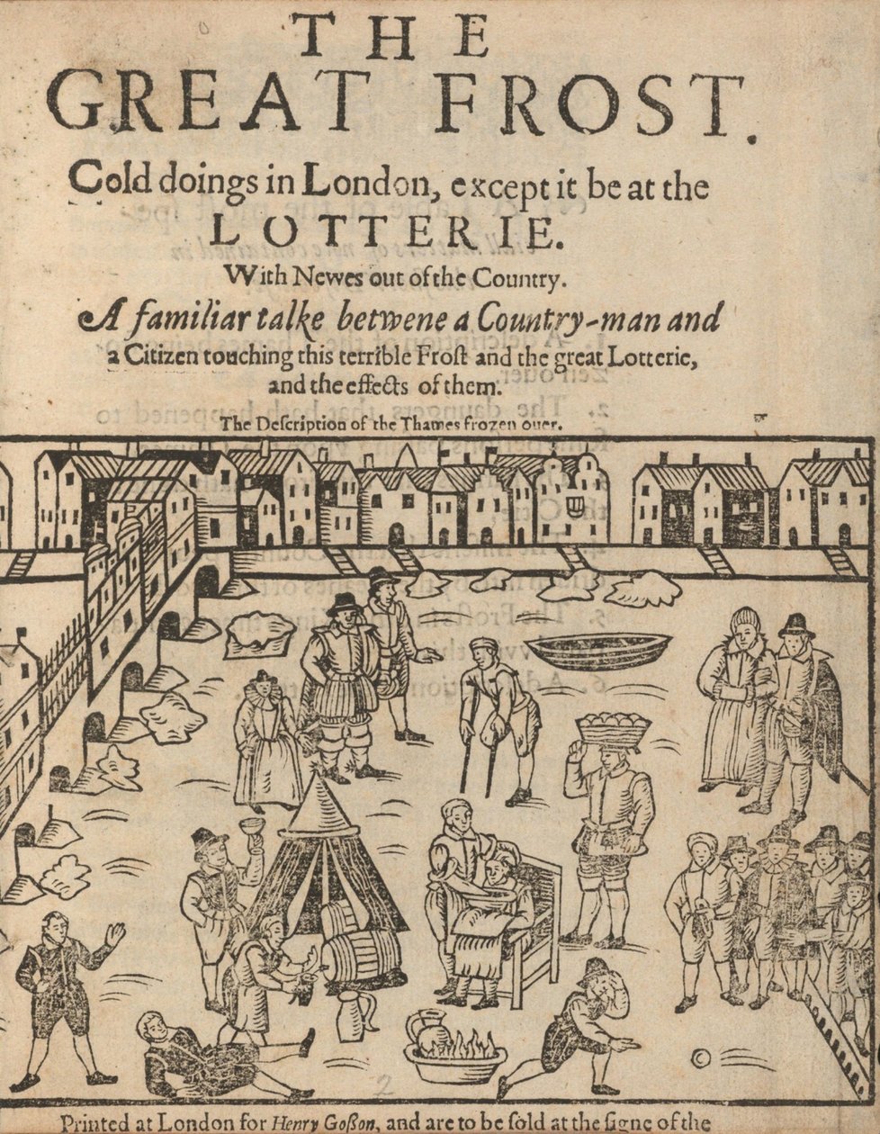 A nagy fagy Londonban, 1608 alkotó: Unbekannt