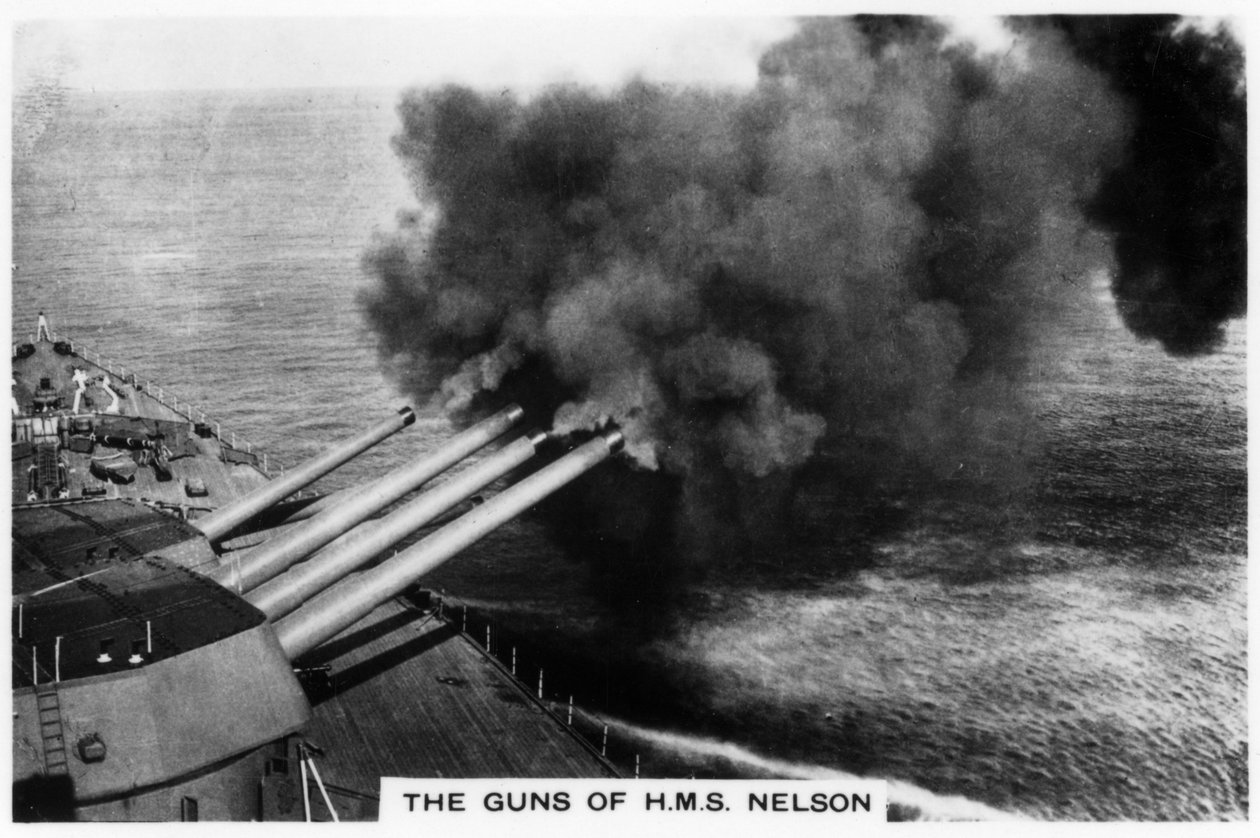 A HMS Nelson csatahajó fegyverei, 1937 alkotó: Unbekannt