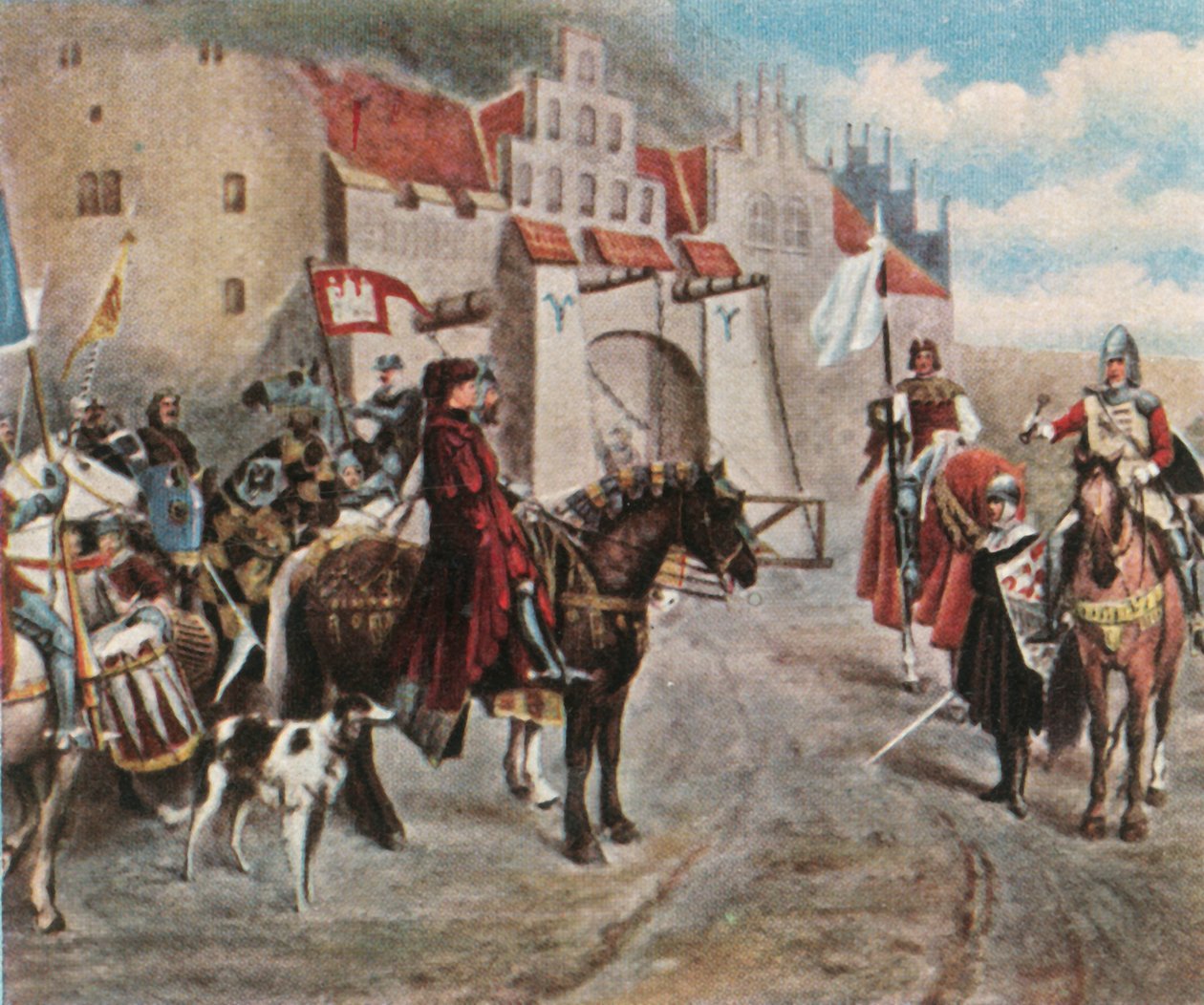 Bergedorf átadása, 1420, 1936. alkotó: Unbekannt