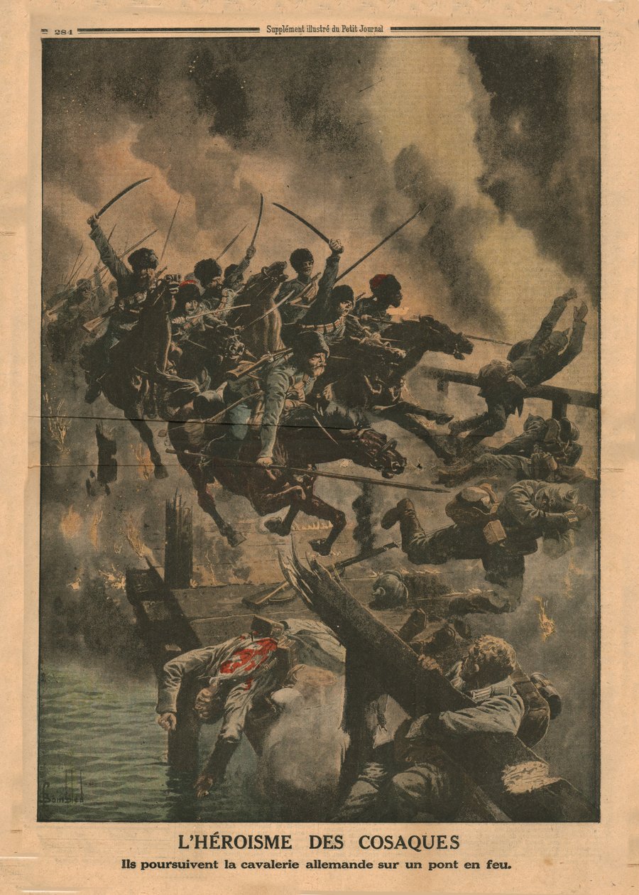 A kozákok hősiessége, 1915. alkotó: Unbekannt