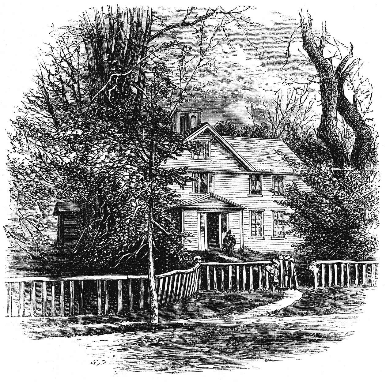 Amos Benson Alcott otthona 1799-1888, Concord, Massachusetts, 1875 alkotó: Unbekannt