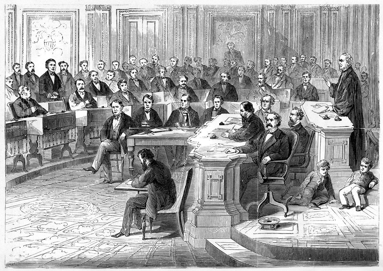 Andrew Johnson felelősségre vonása, 1868. március 5., 1872 alkotó: Unbekannt