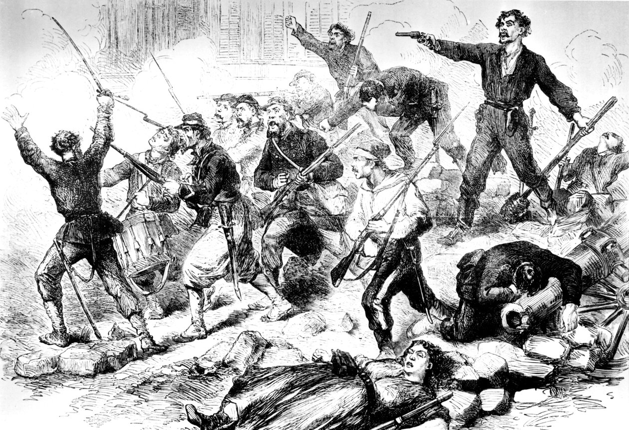 A kommunárdok utolsó csatája 1871. május, Párizs Kommün alkotó: Unbekannt