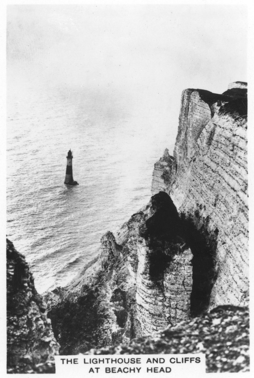 A világítótorony és a sziklák Beachy Headben, 1936 alkotó: Unbekannt
