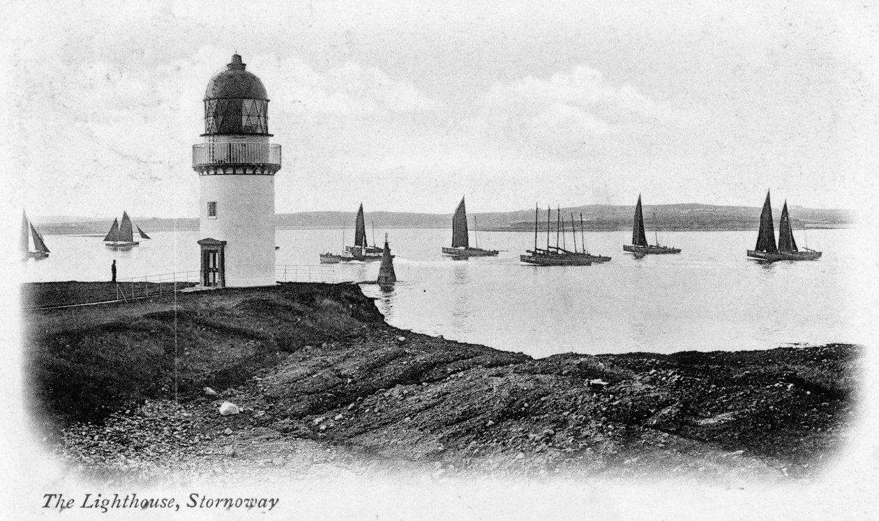 A világítótorony Stornoway-ben, Lewis szigetén, Skóciában, 1902 alkotó: Unbekannt