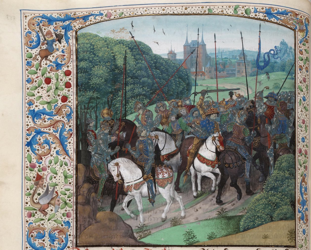 VI. Károly őrülete a Le Mans melletti erdőben, kb. 1470-1475. alkotó: Unbekannt