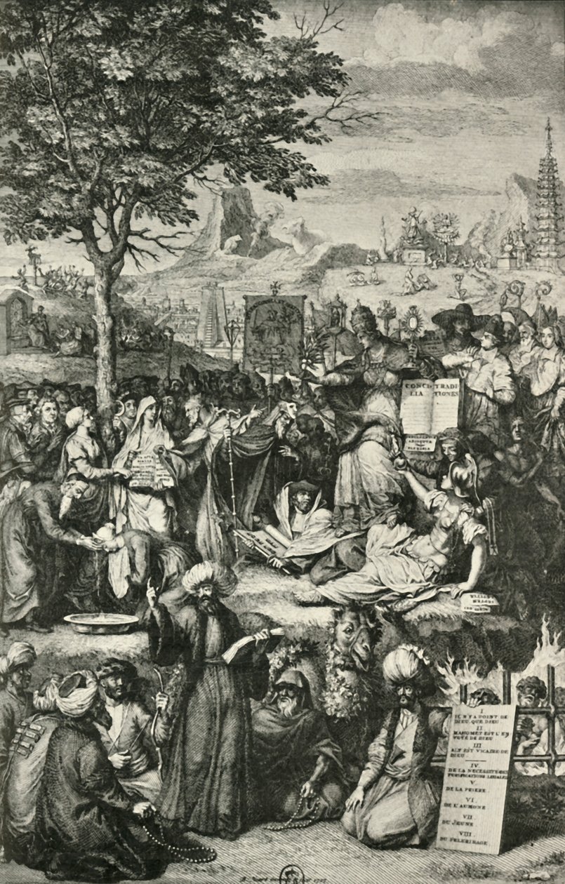 A fő világvallások, c1723, 1908. alkotó: Unbekannt