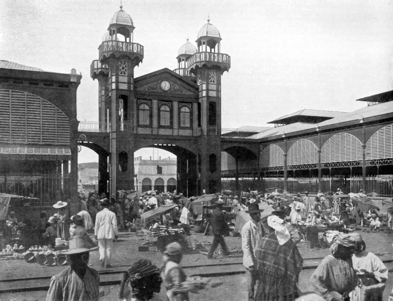 A piac, Port-au-Prince, Haiti, 1926 alkotó: Unbekannt