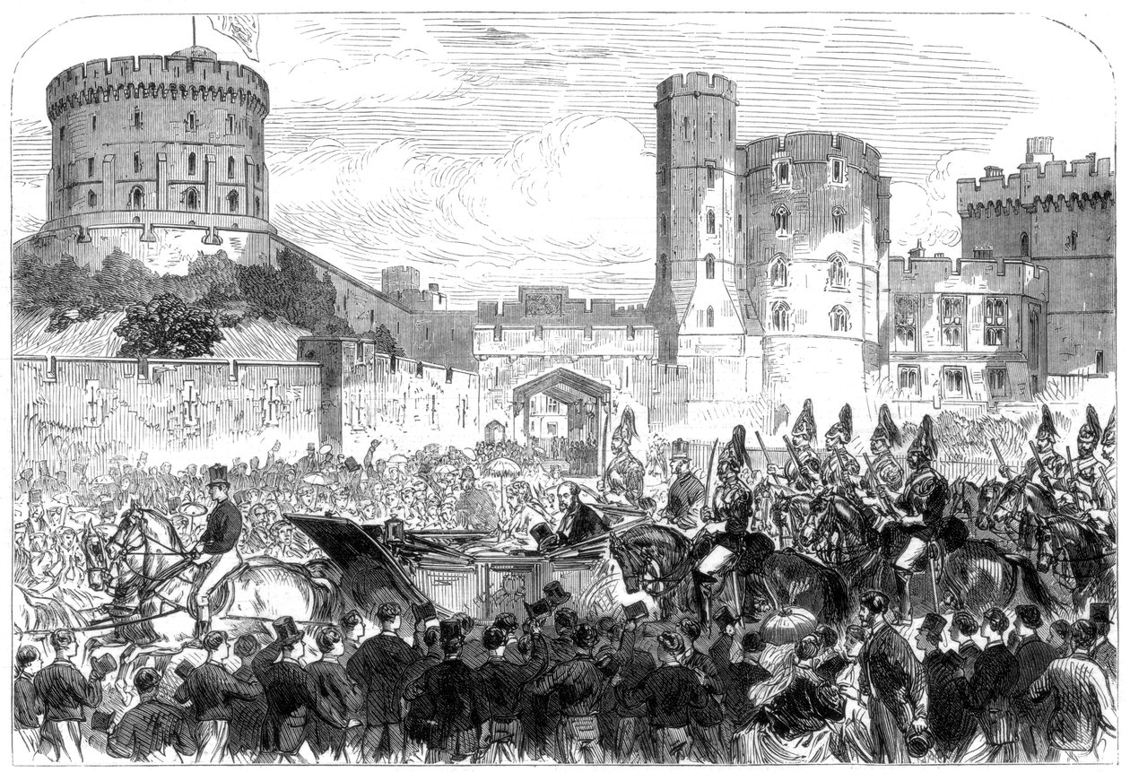 Helena hercegnő házassága, a windsori kastély, 1866 alkotó: Unbekannt
