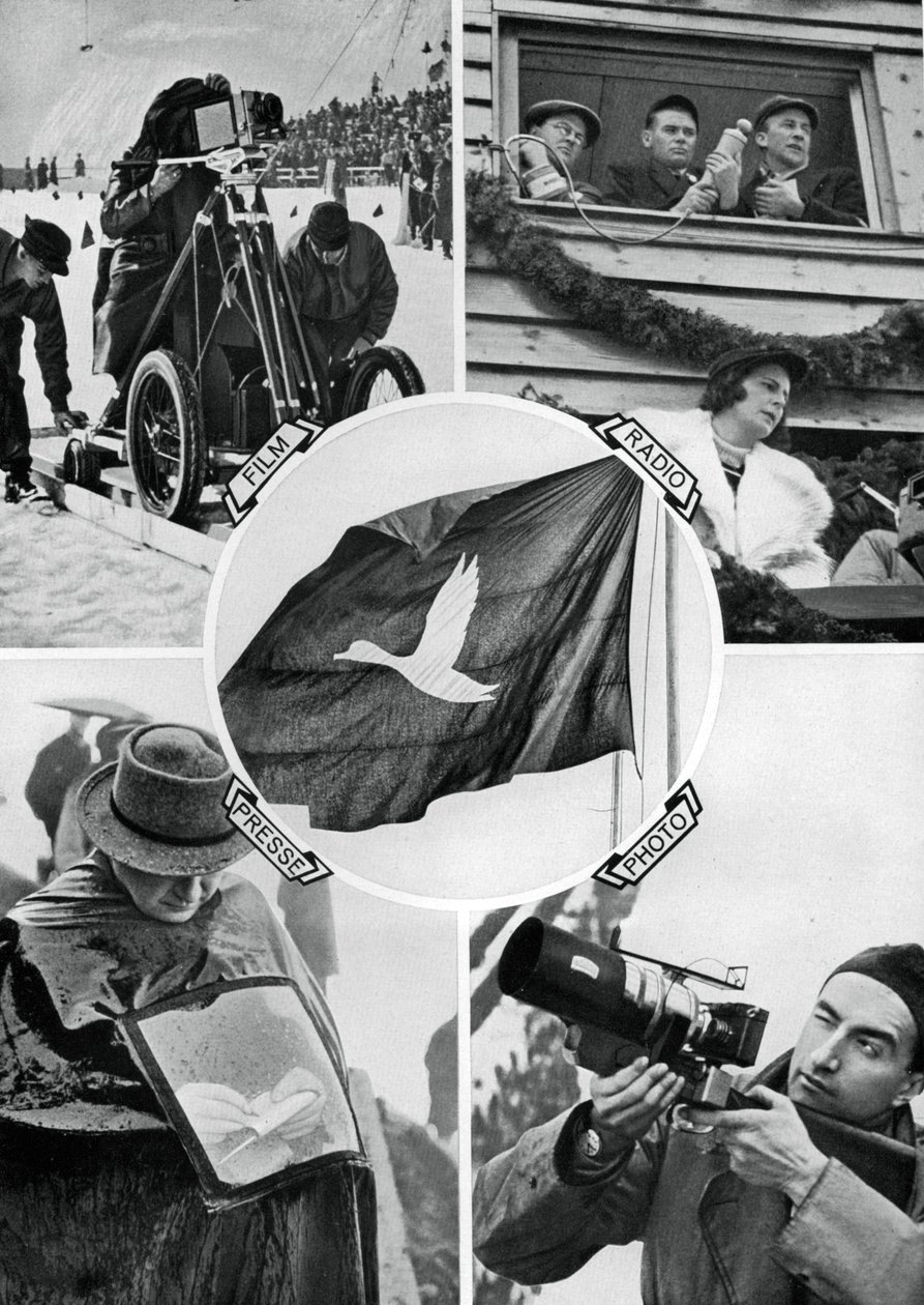 A média működésében, Téli Olimpiai Játékok, Garmisch-Partenkirchen, Németország, 1936 alkotó: Unbekannt