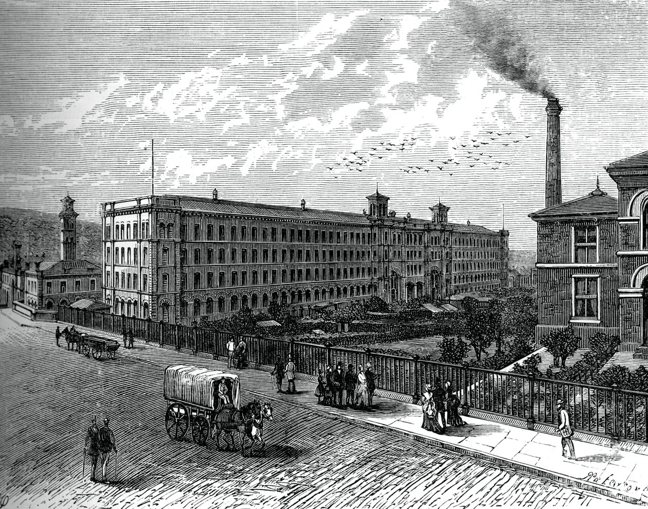 Saltaire-i malom, 1880 alkotó: Unbekannt