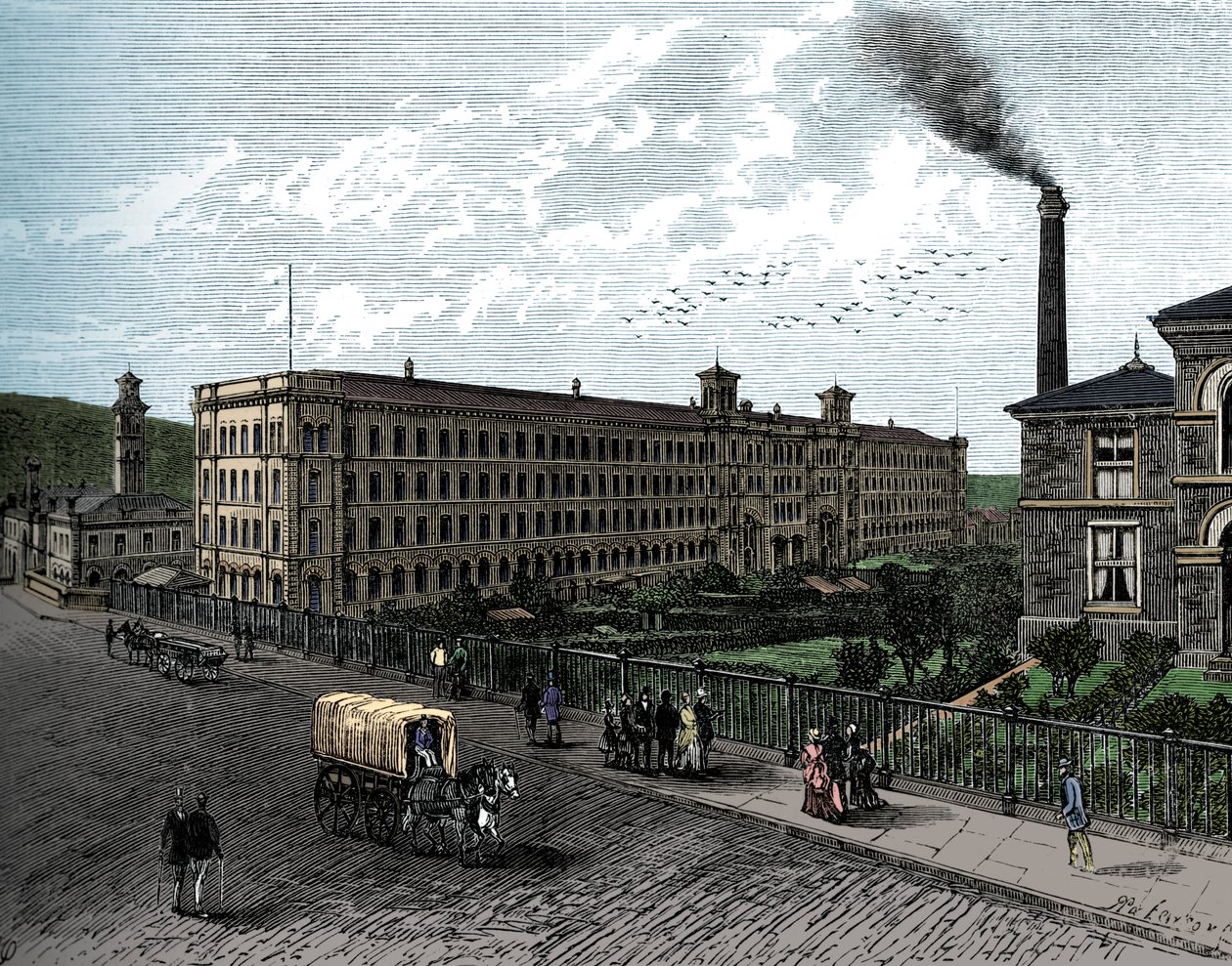 Saltaire-i malom, 1880 alkotó: Unbekannt