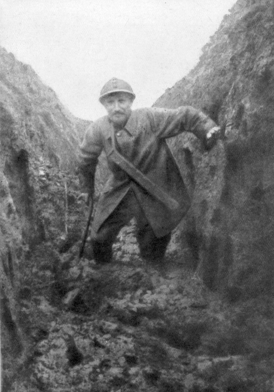 A katona nyomorúságai, egy sáros francia árok Artois-ban, Franciaországban, 1916 alkotó: Unbekannt