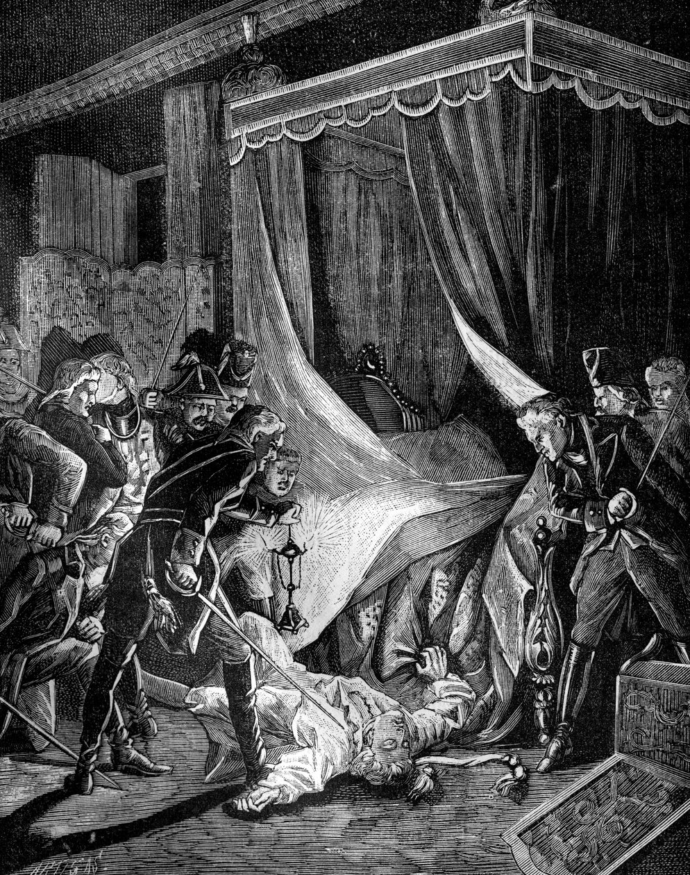 I. Pál orosz cár meggyilkolása, 1801. március 1882-1884 alkotó: Unbekannt