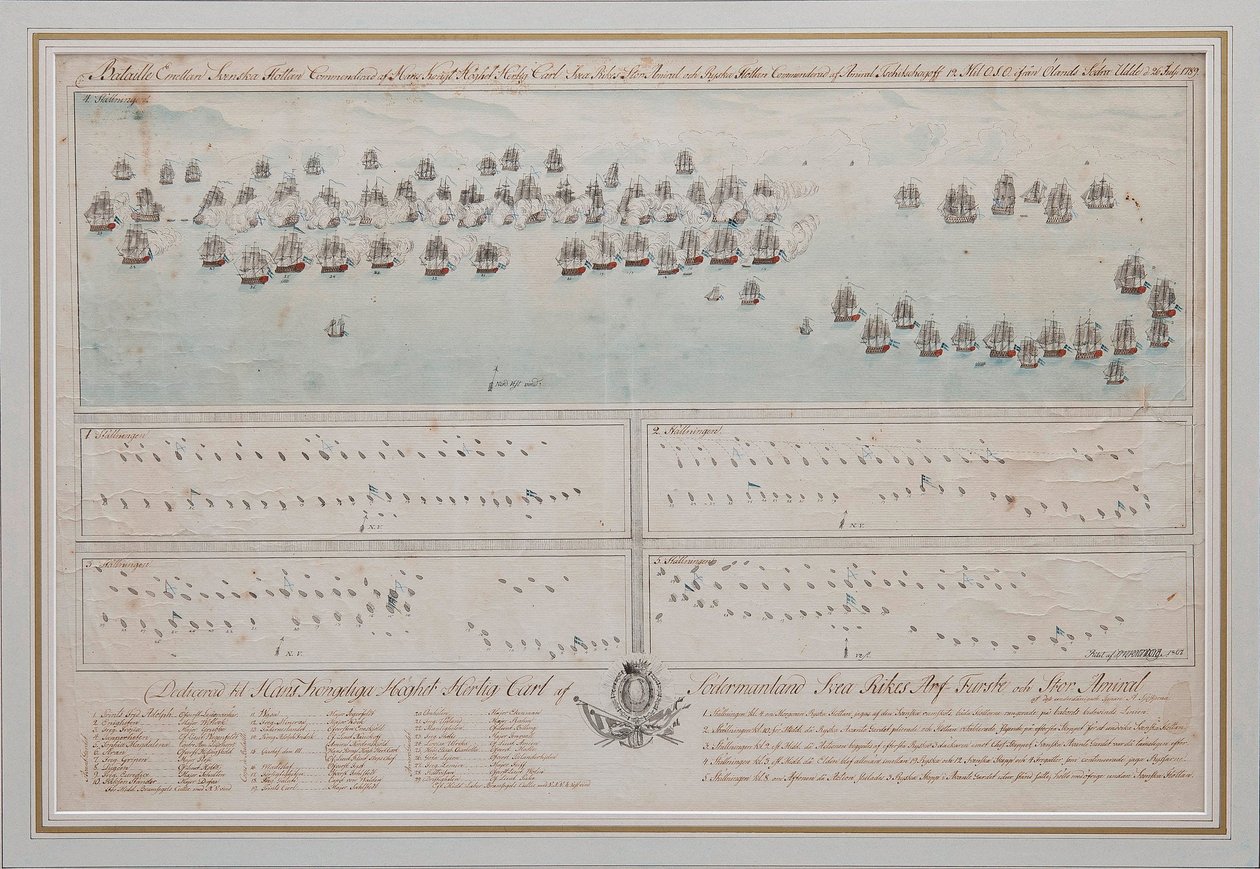 Az Ölandi tengeri csata 1789. július 26-án, 1804 alkotó: Unbekannt