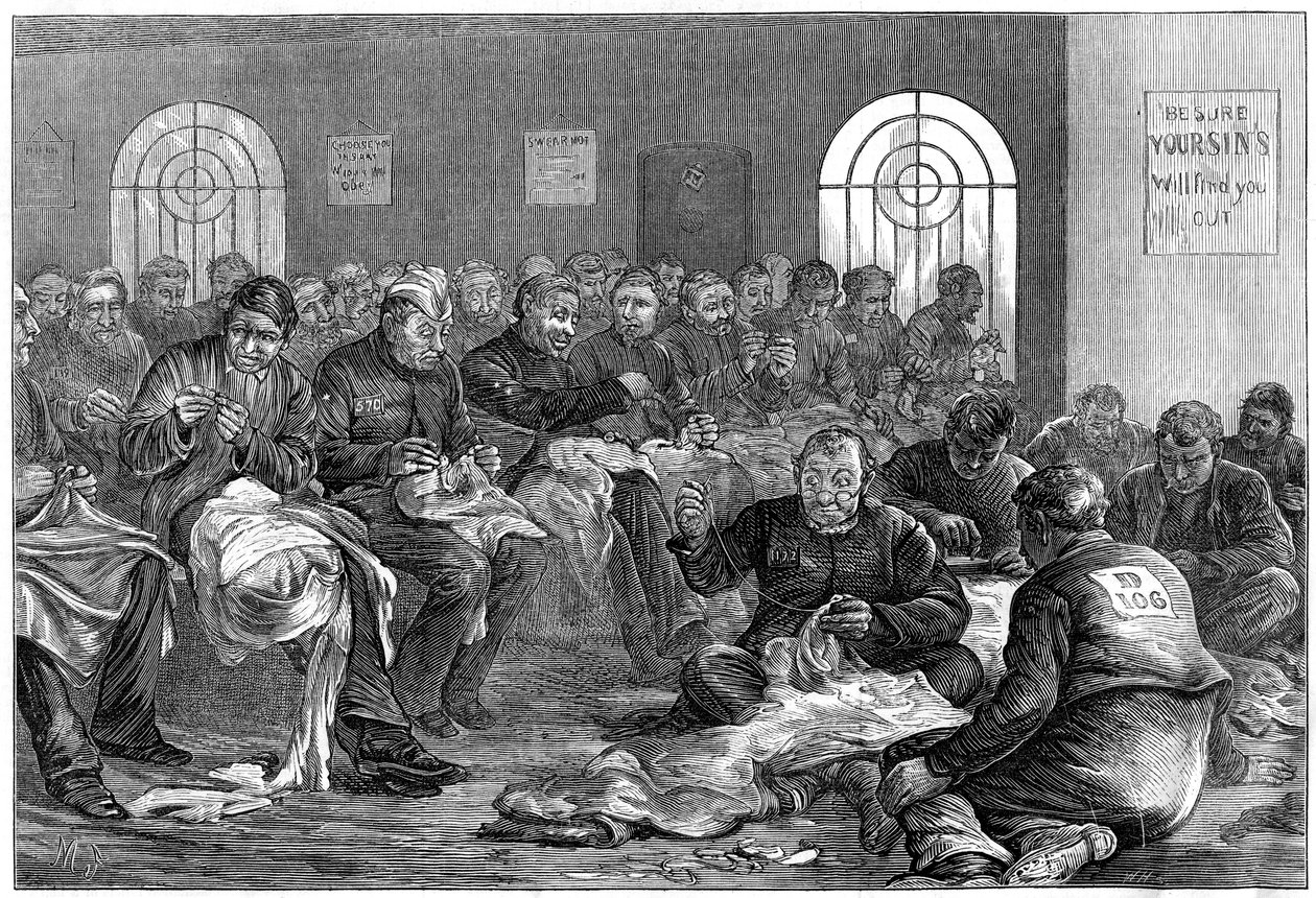 A tűszoba, Clerkenwell börtön, London, 1874 alkotó: Unbekannt