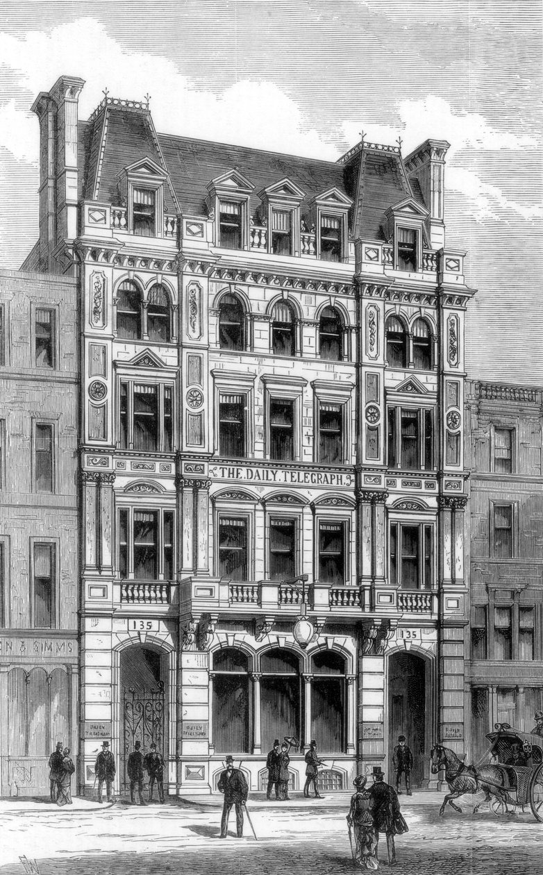 A Daily Telegraph új irodái, Fleet Street, London, 1882 alkotó: Unbekannt