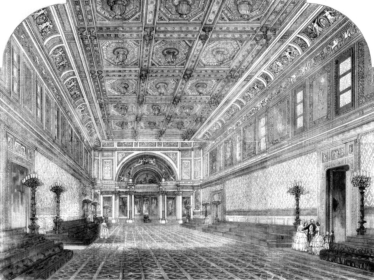 Az új állami bálterem a Buckingham-palotában, 1856 alkotó: Unbekannt