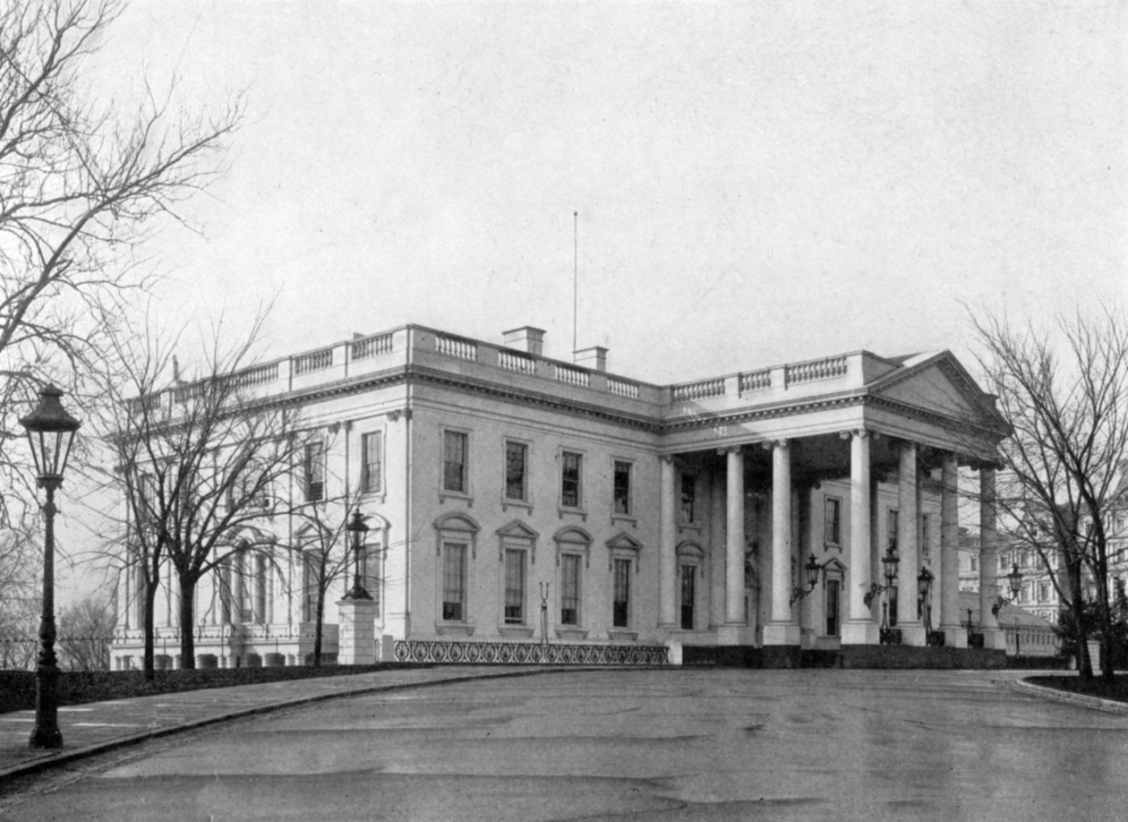 A Fehér Ház északi karzata, Washington D.C., USA, 1908 alkotó: Unbekannt