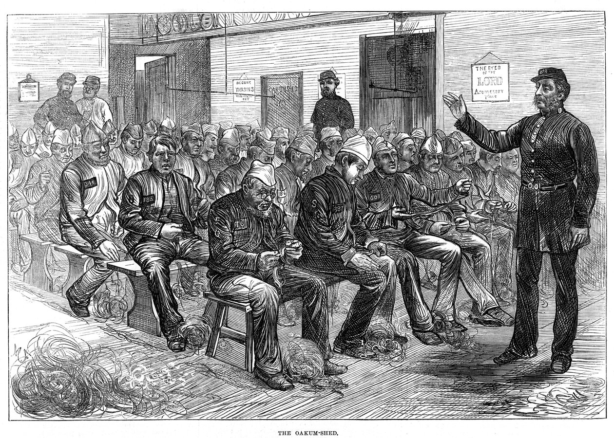 A tölgyfaház, Clerkenwell börtön, London, 1874 alkotó: Unbekannt