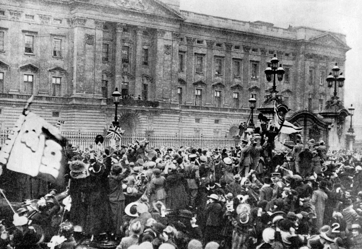 A fegyverszünet hivatalos értesítése, Buckingham-palota, 1918, 1936 alkotó: Unbekannt