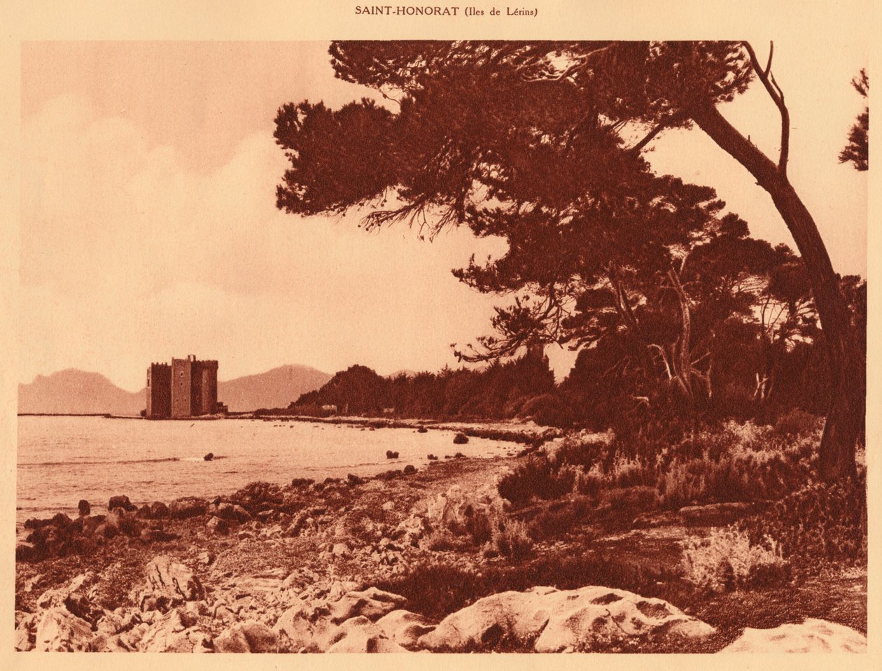A régi kolostor, Saint-Honorat, 1930. alkotó: Unbekannt