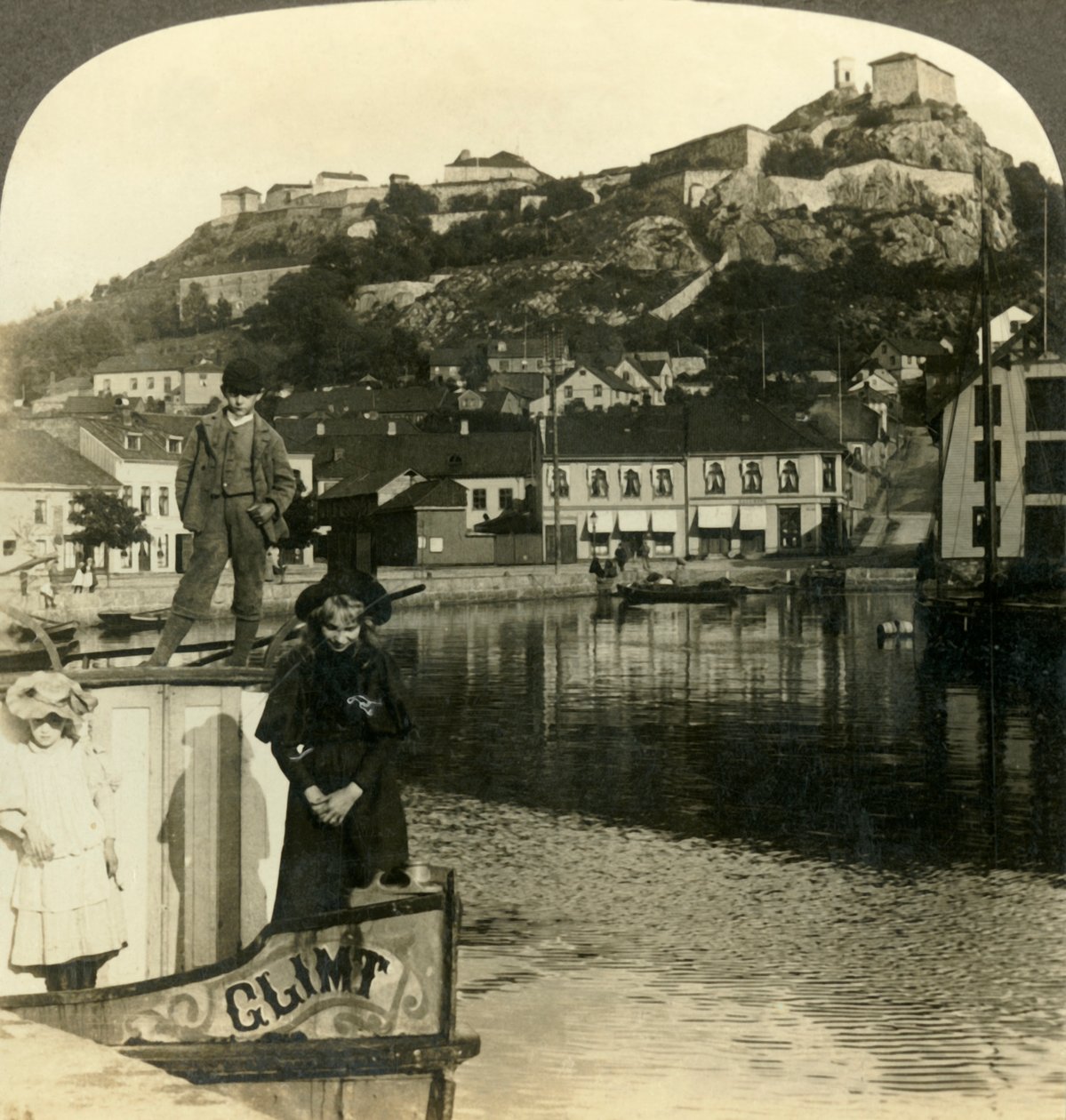 Fredrikshald régi erődje, Norvégia, 1905. alkotó: Unbekannt