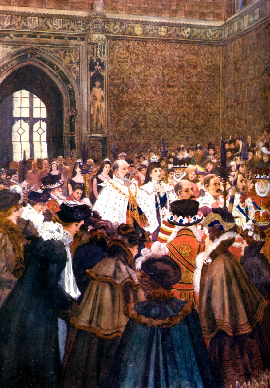 A Parlament megnyitása VII. Edward király által, 1905 alkotó: Unbekannt