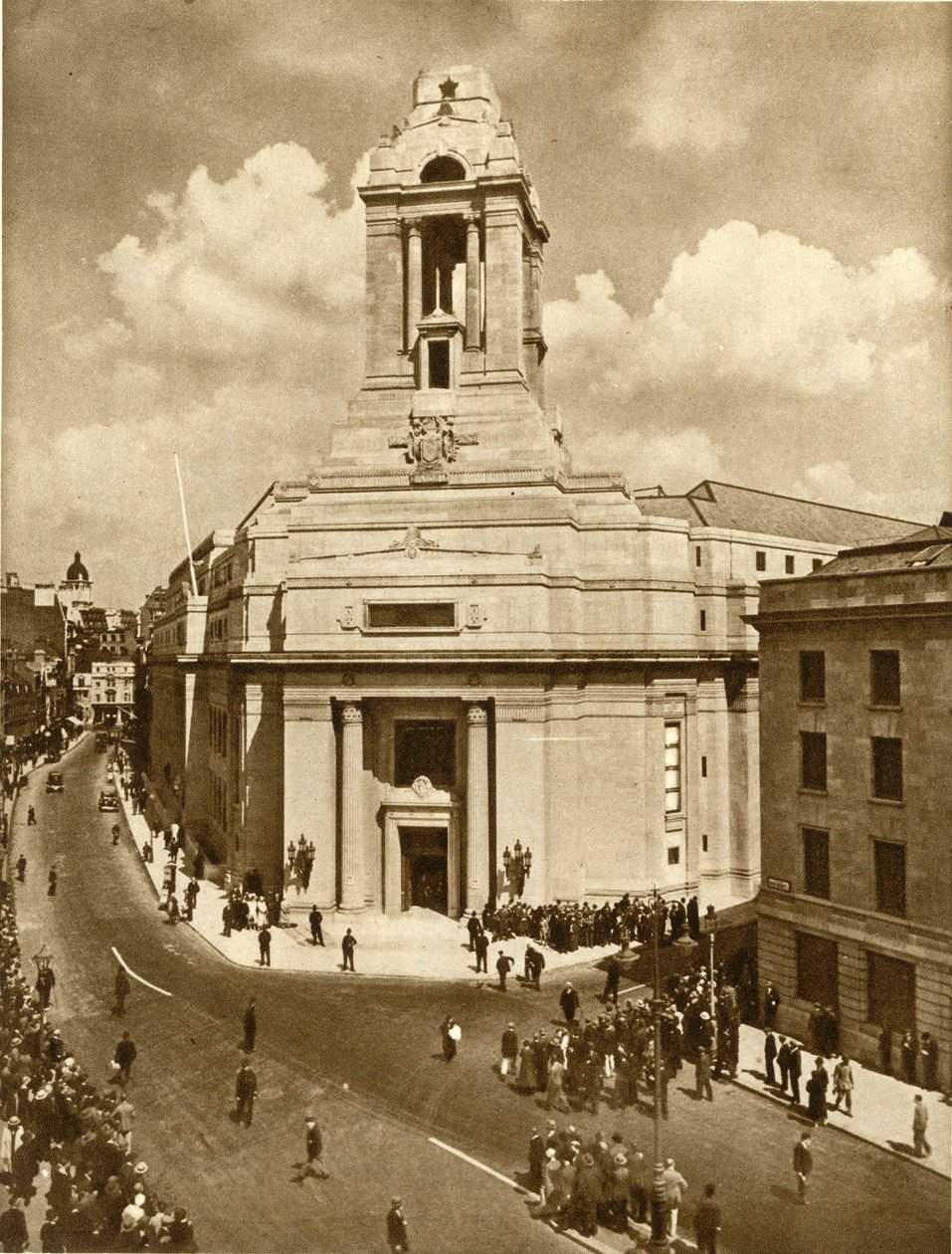 A szabadkőműves békeemlékmű megnyitása, a Great Queen Street, London, 1933. július 19., 1935. alkotó: Unbekannt