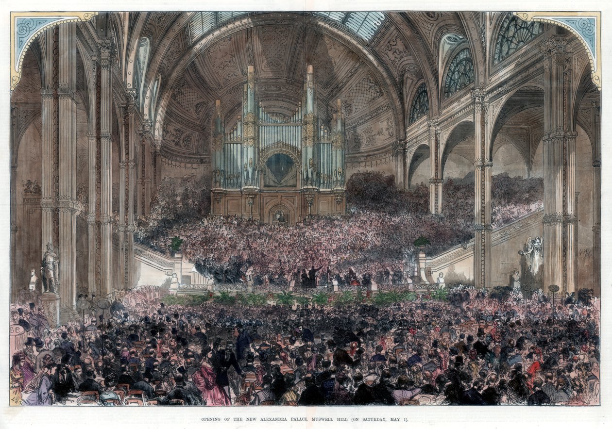Az új Alexandra-palota megnyitása, a Muswell Hill, 1875. május 1 alkotó: Unbekannt