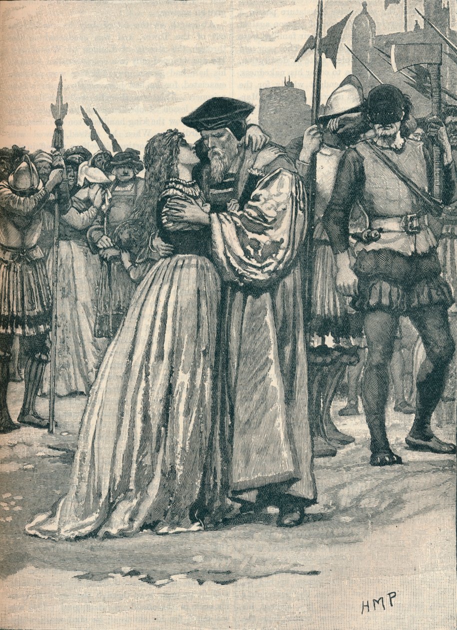 Sir Thomas More és lánya elválása, 1535 1905 alkotó: Unbekannt