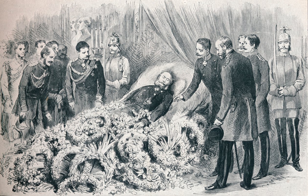 Az első német császár halála: I. Vilmos halálos ágya, 1888 1911 alkotó: Unbekannt