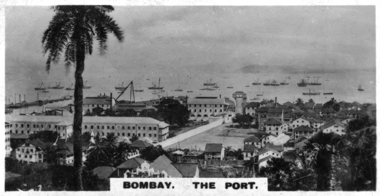 A kikötő, Bombay, India, 1925 alkotó: Unbekannt