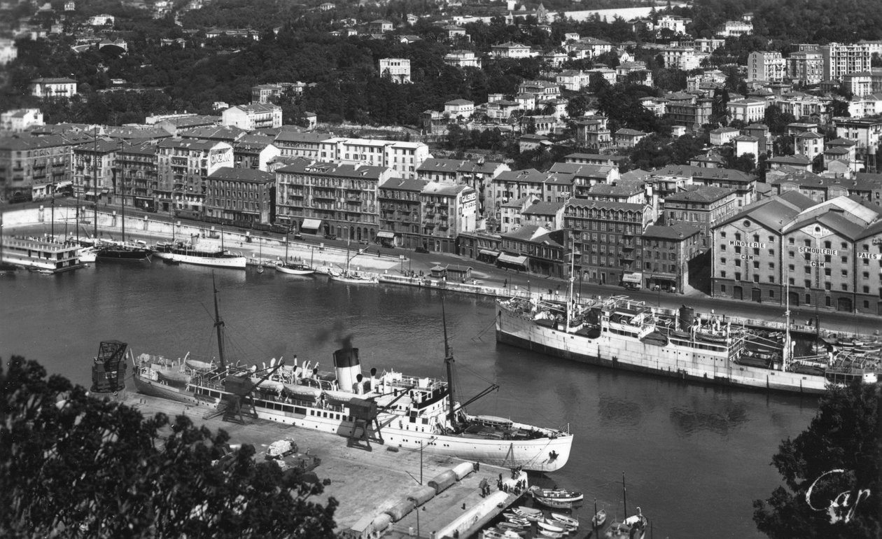 Mont Boron kikötője, Nizza, Franciaország, 20. század eleje alkotó: Unbekannt