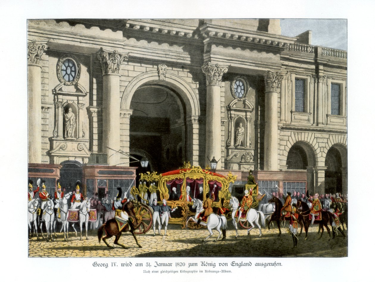 IV. György királlyá kikiáltása, 1820. január 31., 1900 alkotó: Unbekannt