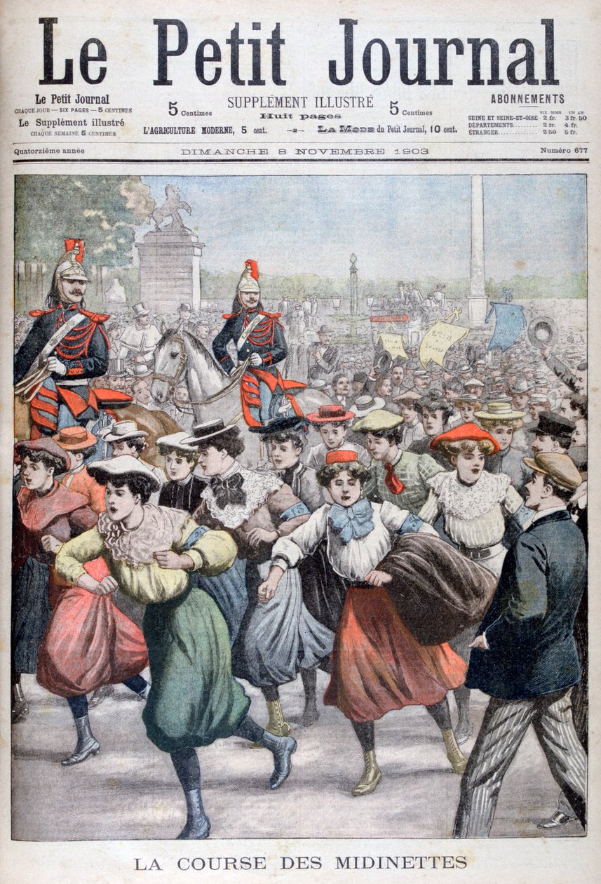 A Midinette versenye, 1903 alkotó: Unbekannt