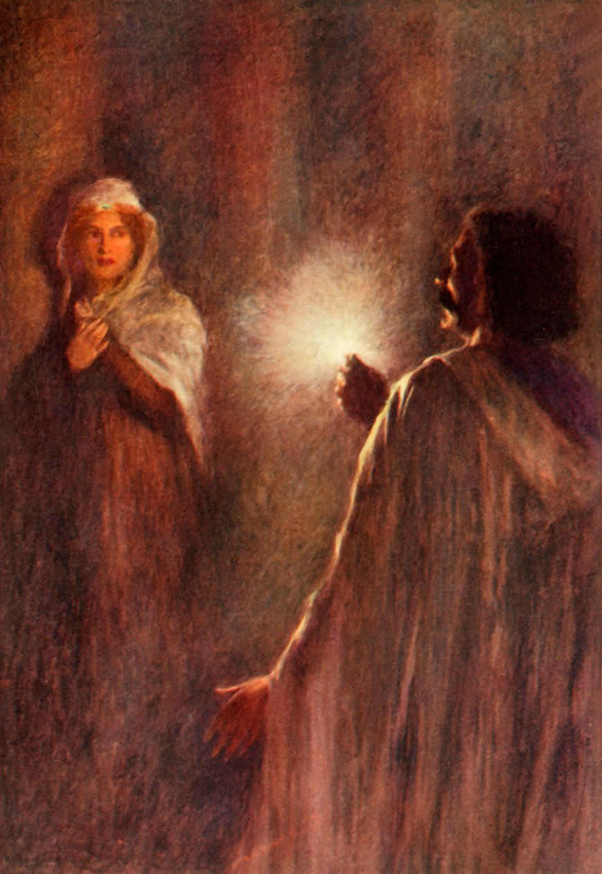 „A sugarak rávilágítottak a leányzóra”, 1917. alkotó: Unbekannt