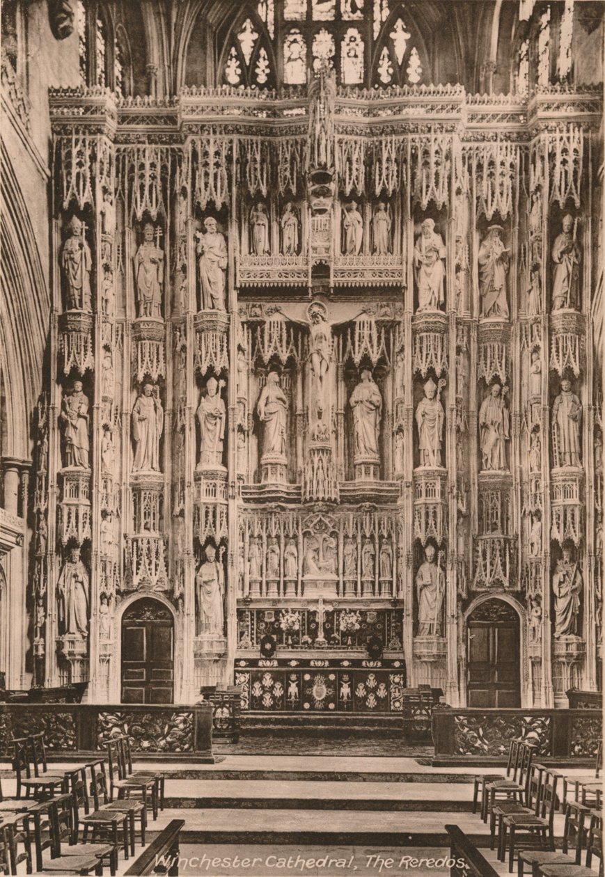 Reredos, Winchester Cathedral, Hampshire, 20. század eleje alkotó: Unbekannt