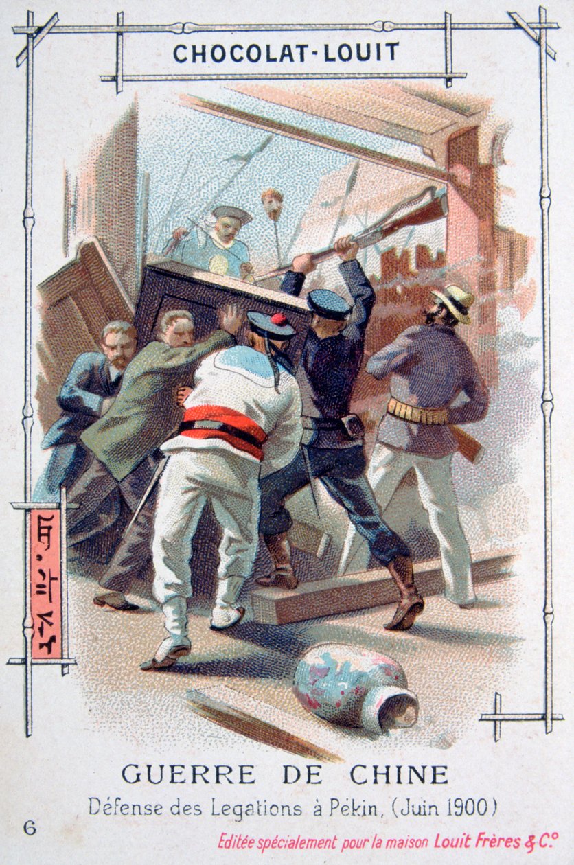 A diplomáciai stáb ellenállása Pekingben, Kínában, Boxerlázadás, 1900. június alkotó: Unbekannt