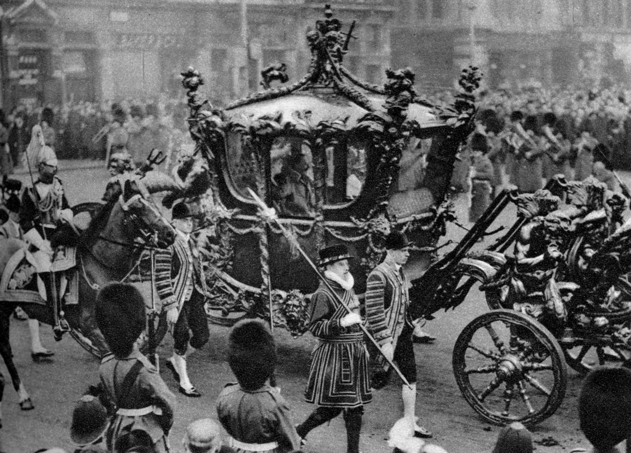 A királyi edző úton a parlament megnyitására, London, 1926-1927 alkotó: Unbekannt