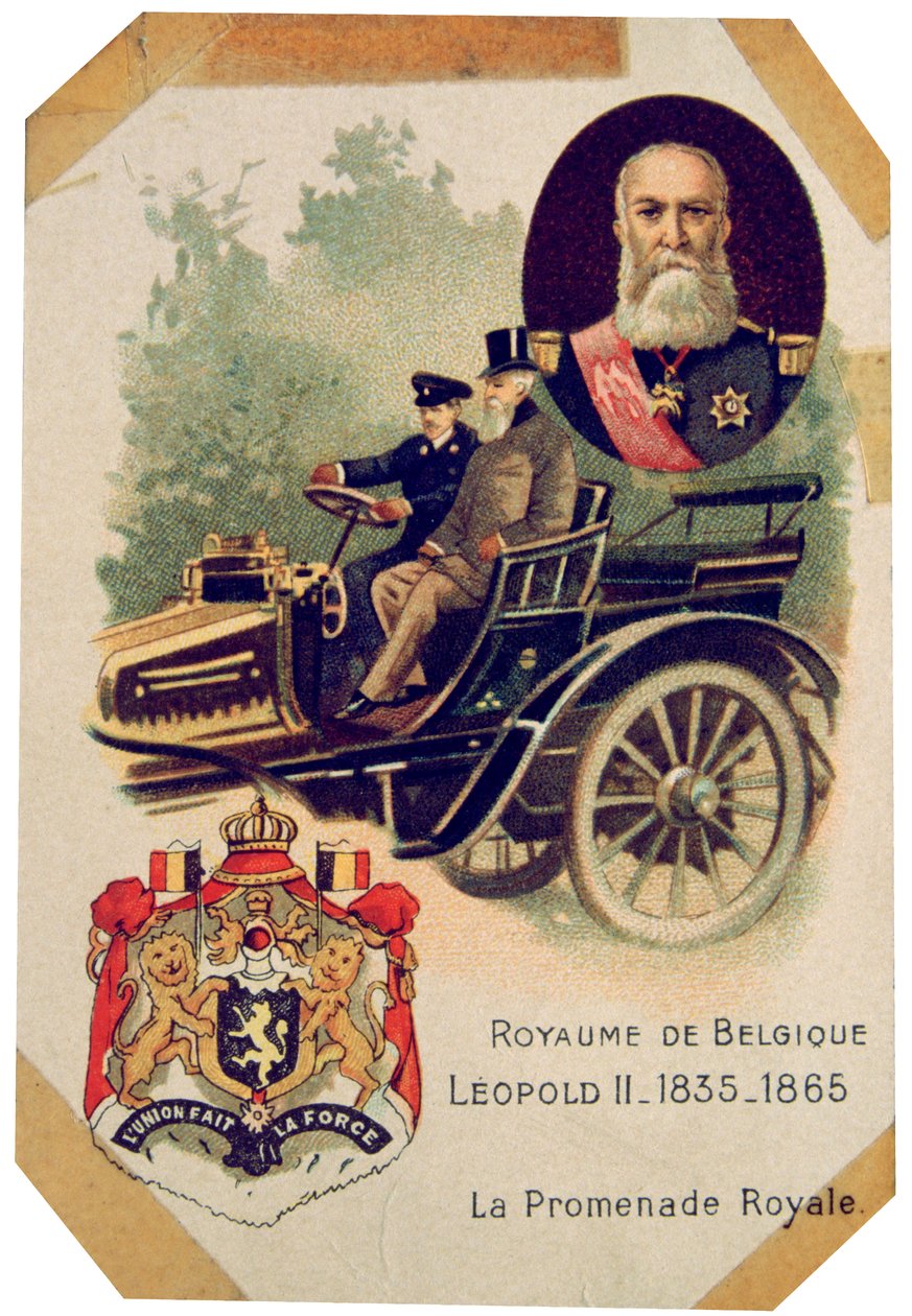 II. Lipót, a belgák királyának királyi hajtása, az 1900-as évek alkotó: Unbekannt