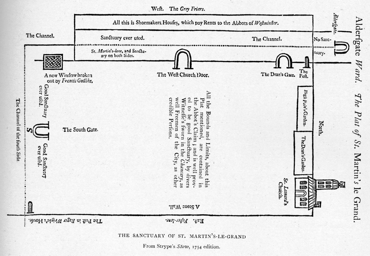 A St Martins le Grand templom szentélye, London, 1754 1906 alkotó: Unbekannt