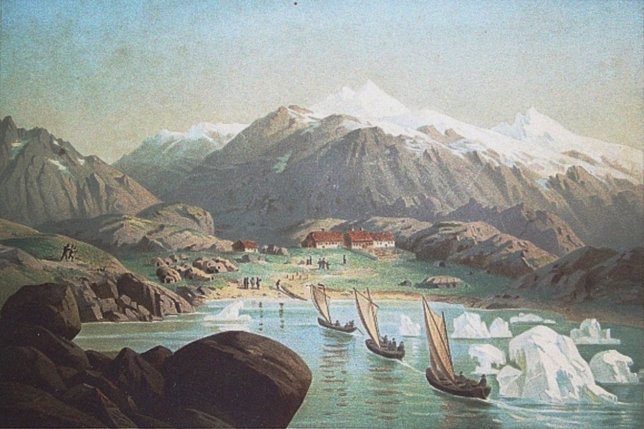 A második német északi-sarki expedíció az Északi-sarkvidékre és Grönlandra 1869-ben alkotó: Unbekannt