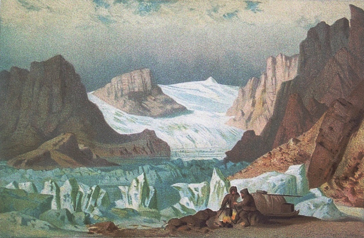 A második német északi-sarki expedíció az Északi-sarkvidékre és Grönlandra 1869-ben alkotó: Unbekannt