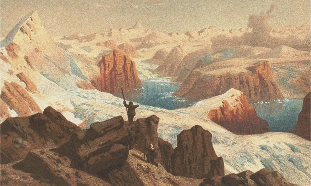A második német északi-sarki expedíció az Északi-sarkvidékre és Grönlandra 1869-ben alkotó: Unbekannt