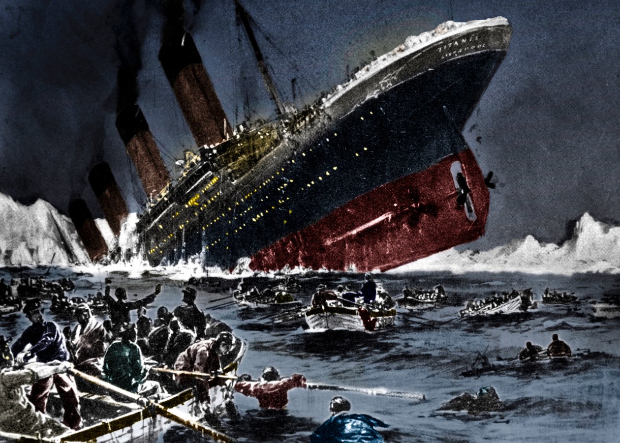 Az SS Titanic elsüllyedése, 1912. április 14 alkotó: Unbekannt
