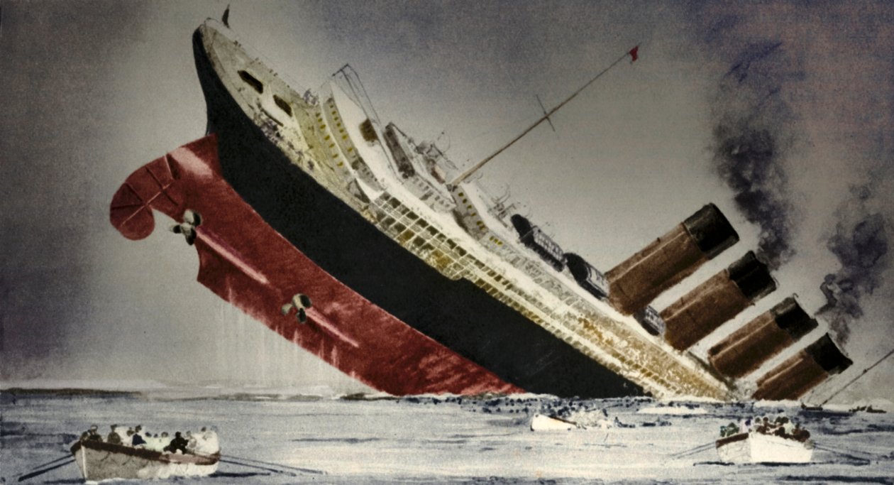 A Lusitania elsüllyedése, 1915. május 7 alkotó: Unbekannt